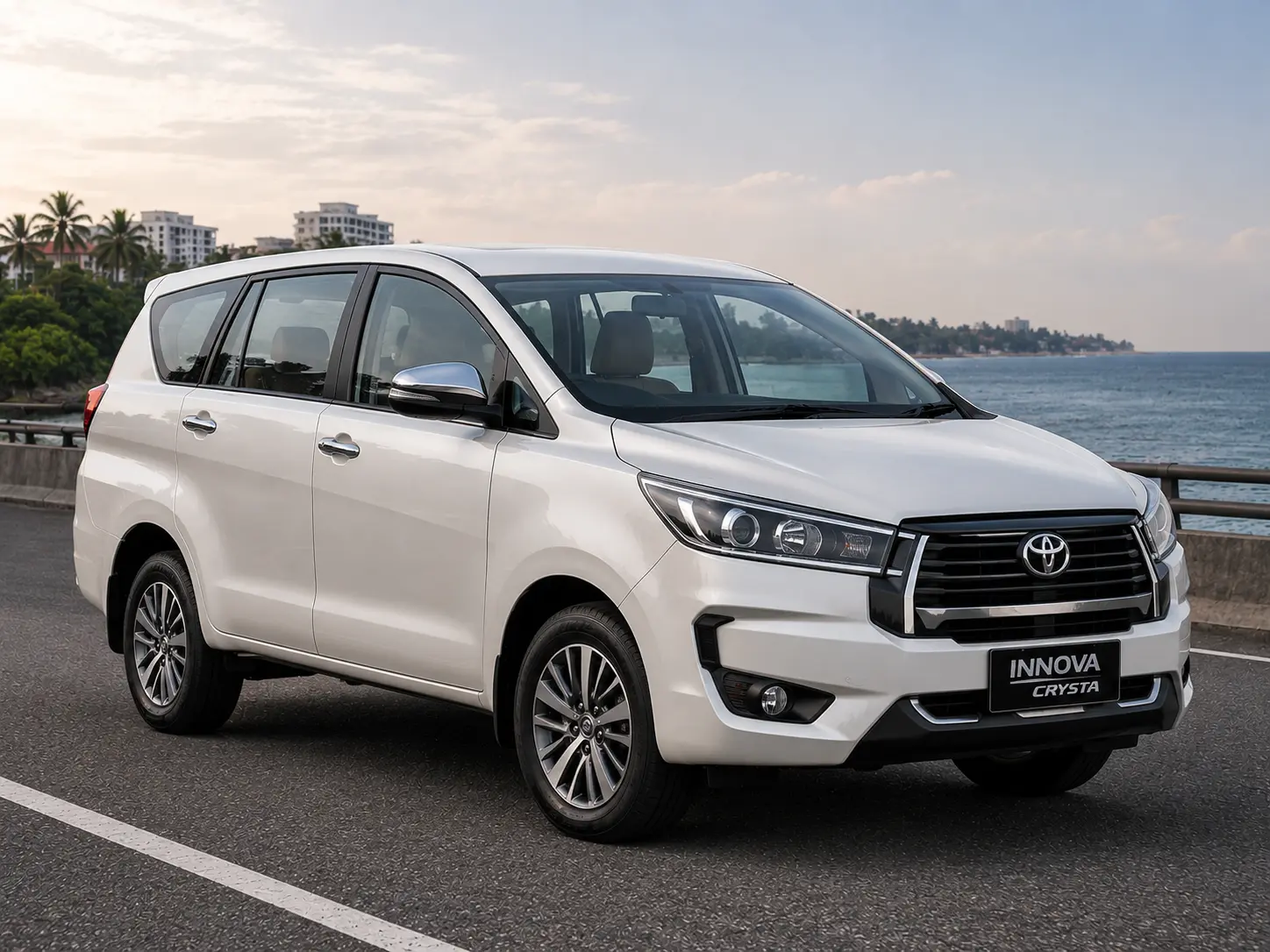 Toyota Innova Crysta luxury cab used by Altima Cabs Trivandrum